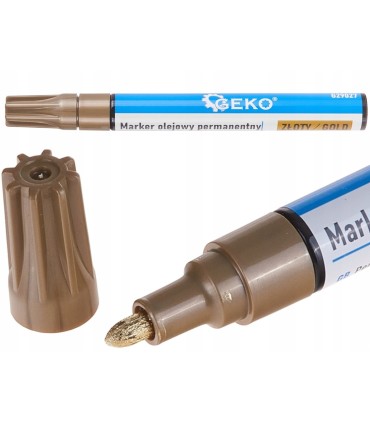 Marker olejowy permanentny złoty – kartonik wystawowy