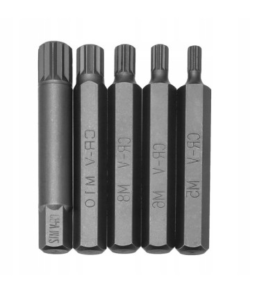 ZESTAW KLUCZY TORX HEX SPLINE 40 EL 30/75 MM UCHWYTY 1/2 3/8