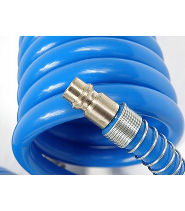WĄŻ SPIRALNY PNEUMATYCZNY 5X8 MM 10 M SZYBKOZŁĄCZKI 1/4