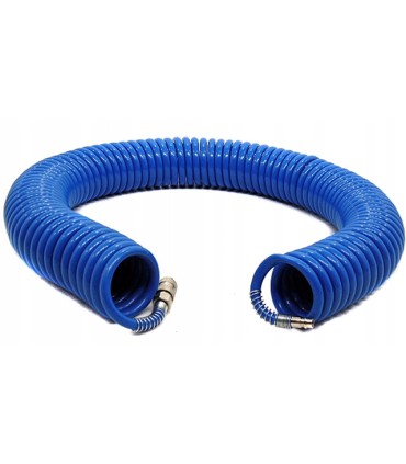 WĄŻ SPIRALNY PNEUMATYCZNY 5X8 MM 20 M SZYBKOZŁĄCZKI 1/4