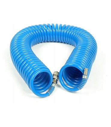 WĄŻ SPIRALNY PNEUMATYCZNY 5X8 MM 20 M SZYBKOZŁĄCZKI 1/4
