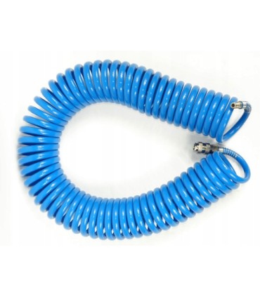 WĄŻ SPIRALNY PNEUMATYCZNY 5X8 MM 20 M SZYBKOZŁĄCZKI 1/4