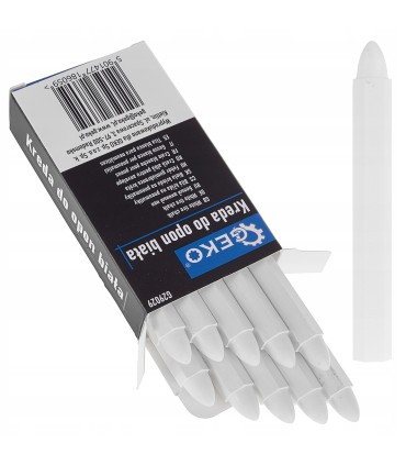 Kreda wodoodporna do opon biała 12x110mm –zestaw 10szt.