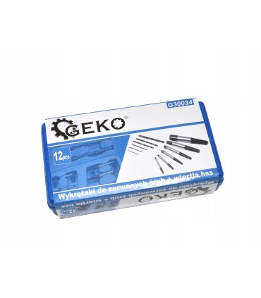 Wykrętaki do zerwanych śrub + wiertła HSS 12el