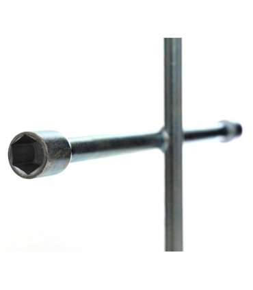 KLUCZ KRZYŻAKOWY DO KÓŁ 17, 19, 21, 23 MM WZMOCNIONY STALOWY