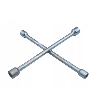 KLUCZ KRZYŻAKOWY DO KÓŁ 17, 19, 21, 23 MM WZMOCNIONY STALOWY