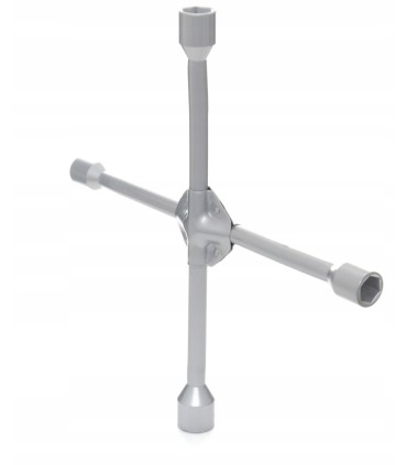 KLUCZ KRZYŻAKOWY DO KÓŁ 17, 19, 21, 23 MM WZMOCNIONY STALOWY