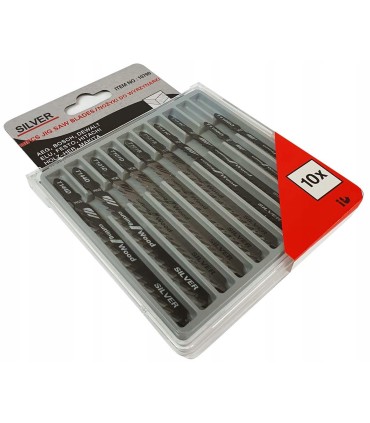 NOŻYKI DO WYRZYNARKI T-SHANK ZESTAW 10 SZTUK DO DREWNA I PŁYT