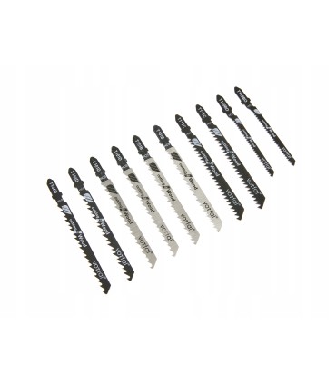 NOŻYKI DO WYRZYNARKI T-SHANK ZESTAW 10 SZTUK DO DREWNA I PŁYT