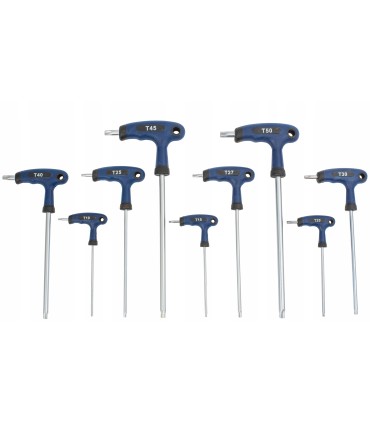 ŚRUBOKRĘTY IMBUSOWE HEX Z KULKĄ ZESTAW 11 SZT SZEŚCIOKĄTNE TYP T