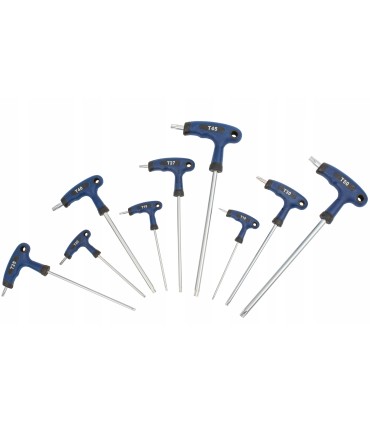 ŚRUBOKRĘTY IMBUSOWE HEX Z KULKĄ ZESTAW 11 SZT SZEŚCIOKĄTNE TYP T