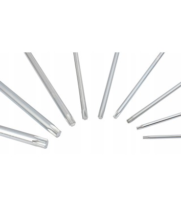 ŚRUBOKRĘTY IMBUSOWE HEX Z KULKĄ ZESTAW 11 SZT SZEŚCIOKĄTNE TYP T