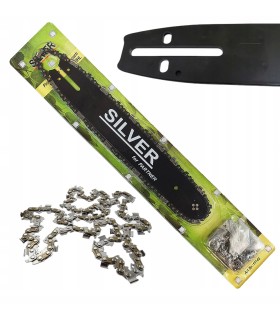 PROWADNICA 14" 3/8" 050" 1,3MM 52 OGNIWA + 2 ŁAŃCUCHY DO PILAREK