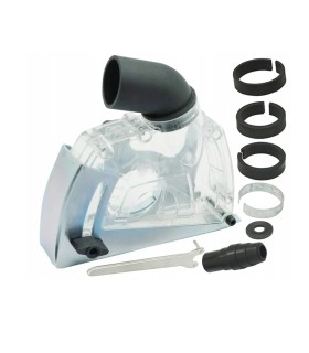 OSŁONA DO SZLIFIERKI Z ODSYSANIEM PYŁU REGULACJA 5–32MM ADAPTERY ZESTAW