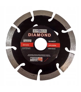 TARCZA DIAMENTOWA 125MM STONER SEGMENT FALA DO BETONU KAMIENIA