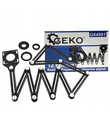 Szablon-Przymiar do otworów płytek 12 ramion