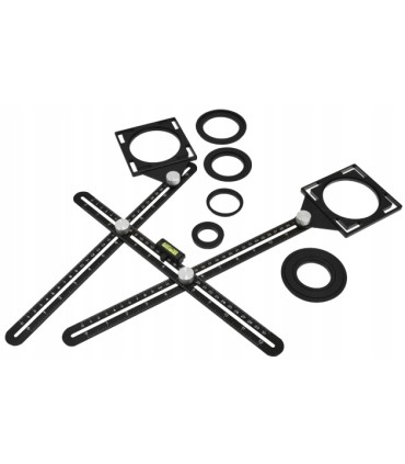 Szablon-Przymiar do otworów płytek 12 ramion