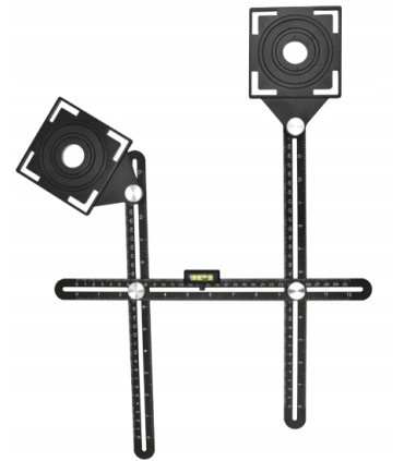 Szablon-Przymiar do otworów płytek 12 ramion