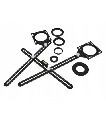 Szablon-Przymiar do otworów płytek 2 głowice