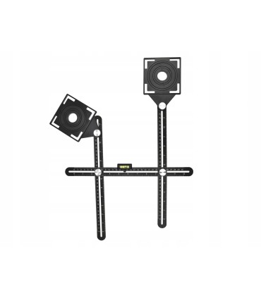 Szablon-Przymiar do otworów płytek 2 głowice