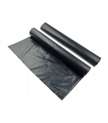 Worki na śmieci z USZAMI BARDZO MOCNE 125L (rolka 10szt) - czarne