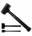 MŁOTEK GUMOWY BEZODRZUTOWY 45mm 640g ŻŁOBIONY ERGONOMICZNY UCHWYT