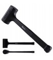 MŁOTEK GUMOWY BEZODRZUTOWY 53mm 900g ŻŁOBIONY ERGONOMICZNY UCHWYT