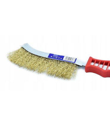 SZCZOTKA SZCZELINOWA DRUCIANA MOSIĘŻNA 230mm RĄCZKA