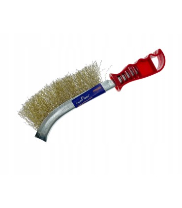 SZCZOTKA SZCZELINOWA DRUCIANA MOSIĘŻNA 230mm RĄCZKA