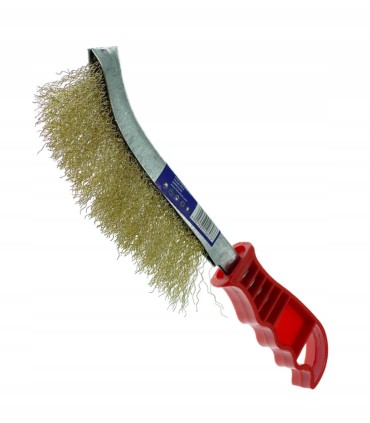 SZCZOTKA SZCZELINOWA DRUCIANA MOSIĘŻNA 230mm RĄCZKA