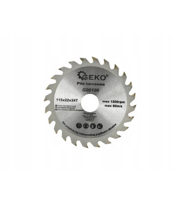 TARCZA DO CIĘCIA DREWNA Z WĘGLIKIEM 115MM 22MM 24T