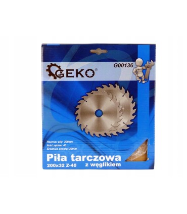 TARCZA DO DREWNA 200 MM 40 ZĘBÓW WĘGLIKOWA – PRECYZYJNE CIĘCIE