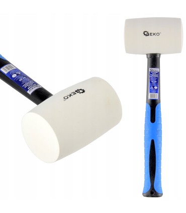 Młotek gumowy 24 OZ/850G/biały Geko Premium r.fiberglass