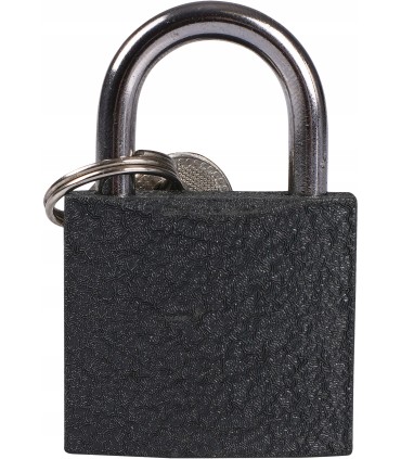 KŁÓDKA SZARA 38MM JARZMOWA NA KLUCZ ZABEZPIECZENIE