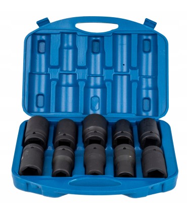 Kpl. nasadek udarowych 1" do klucza przekł 10el/17-41mm