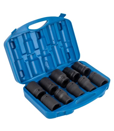 Kpl. nasadek udarowych 1" do klucza przekł 10el/17-41mm