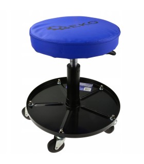 Stołek warsztatowy obrotowy z półką