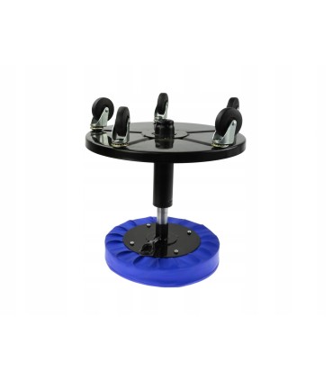 Stołek warsztatowy obrotowy z półką