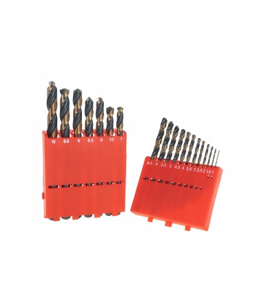 Zestaw wierteł do metalu HSS 1.0-10.0mm 19el