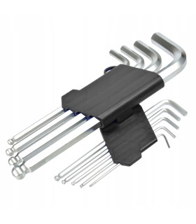 KLUCZE IMBUSOWE 1,5 DO 10/190MM 9 ELEMENTÓW