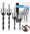 Zestaw 5 el. wierteł z pogłębiaczem - narzędzie dla profesjonalistów