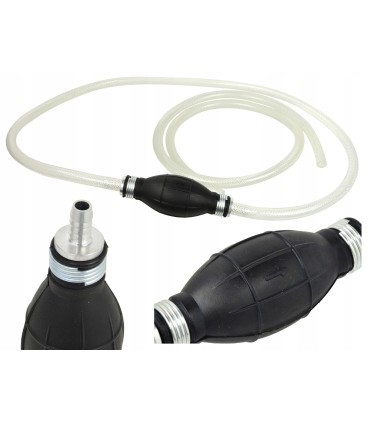 Ręczna pompka do paliwa 8mm z wężykami/gruszka