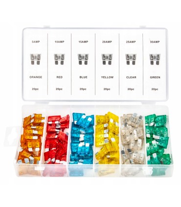 Bezpieczniki samochodowe 120 el