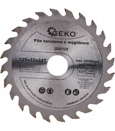Tarcza do drewna (z widią) 125x22x24T