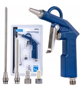 Pistolet MAX do przedmuchiwania z końcówkami 5el.