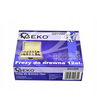 Frezy kształtowe do drewna 12 el. 8mm