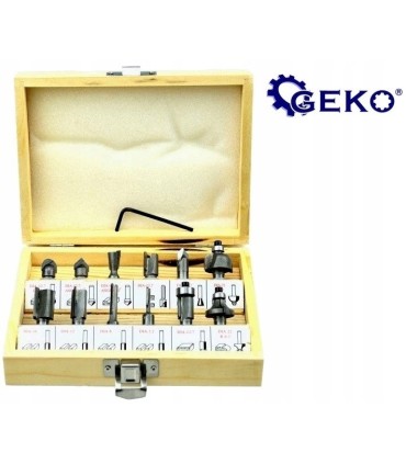 Frezy kształtowe do drewna 12 el. 8mm