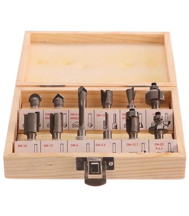 Frezy kształtowe do drewna 12 el. 8mm