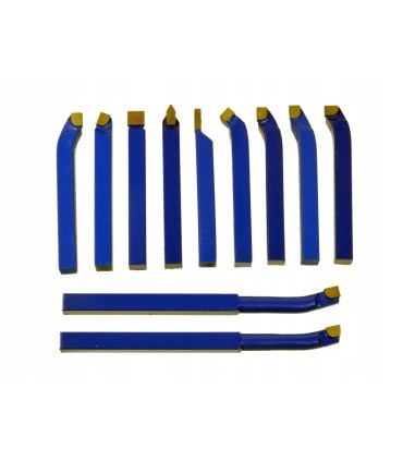 Komplet noży tokarskich 11szt 8x8mm