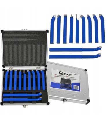 Komplet noży tokarskich 11szt. 10x10mm